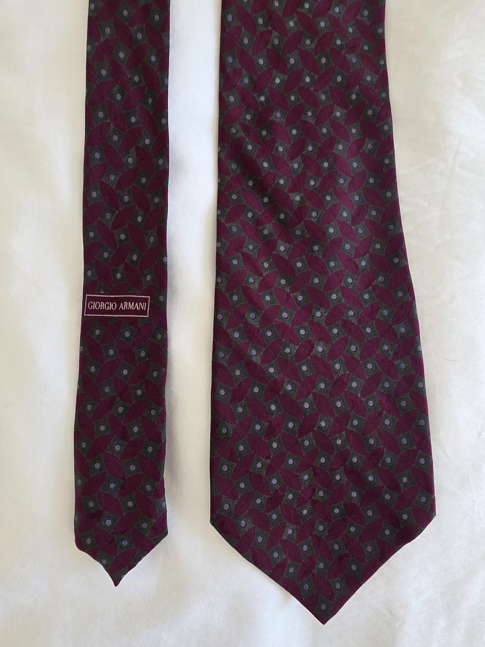 Vintage Giorgio Armani Silk Tie Preppy Quiet Luxury Ivy League Old Money